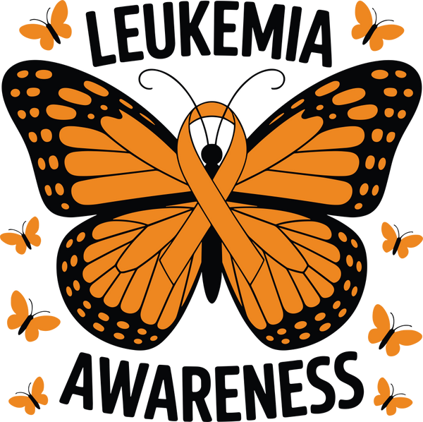 Leukemia Awareness, Butterfly - Leukemia DTF Transfers
