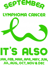 September Is National Lymphoma Awareness Month - Lymphoma DTF Transfers