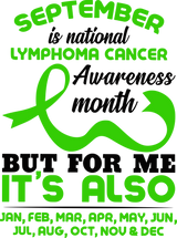 September Is National Lymphoma Awareness Month - Lymphoma DTF Transfers