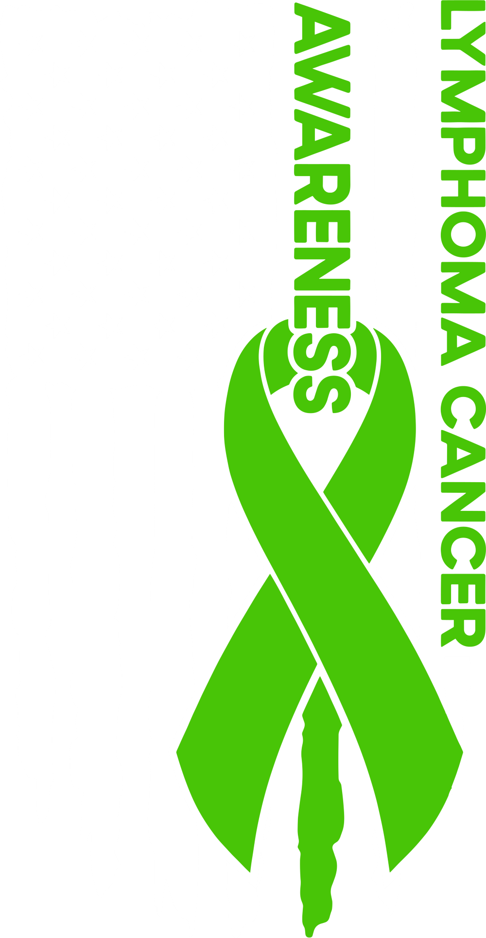 Lymphoma Cancer Awareness, US Flag - Lymphoma DTF Transfers