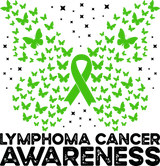 Lymphoma Cancer Awareness, Butterfly - Lymphoma DTF Transfers