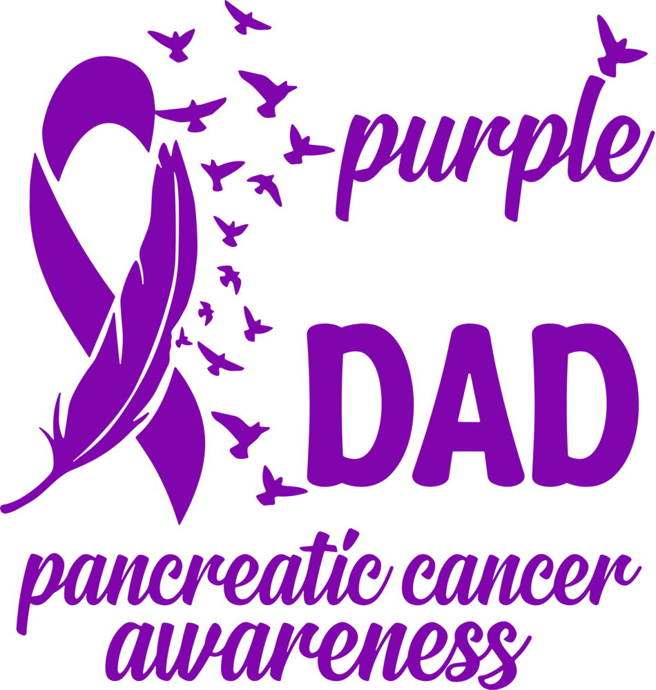 I Wear Purple For My Dad - Pancreatic Cancer DTF Transfers