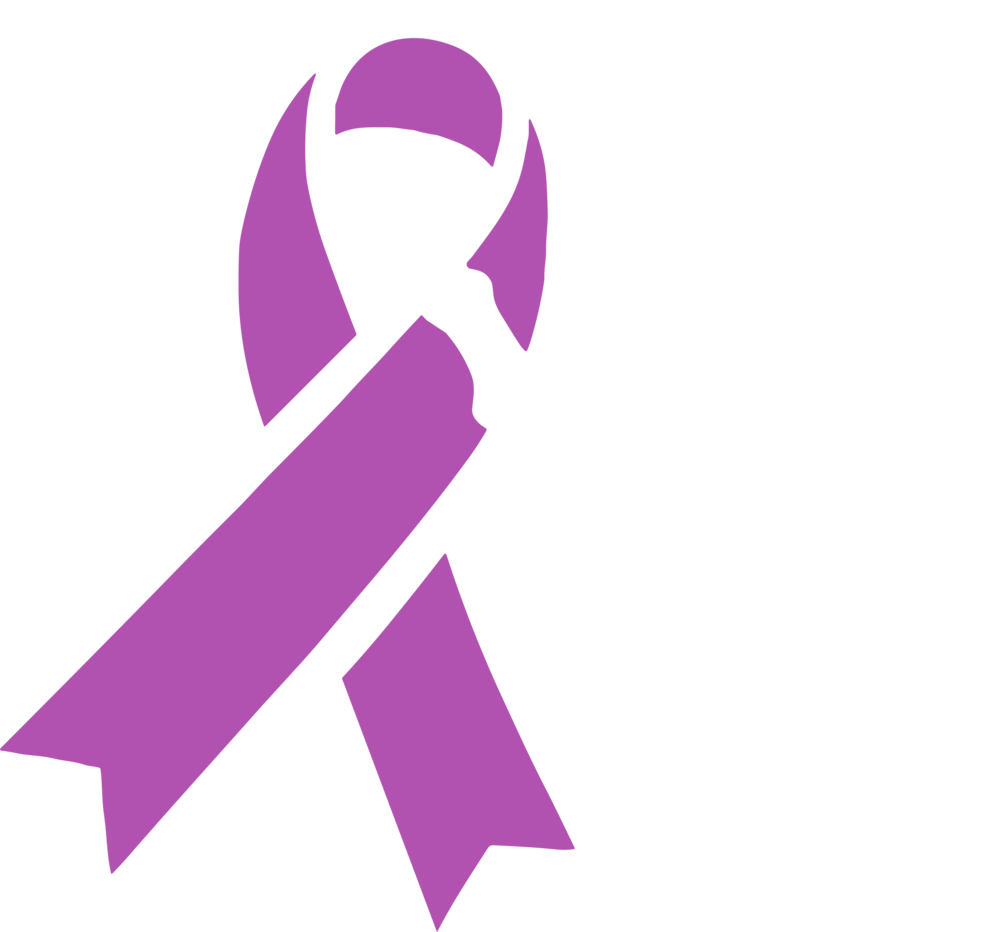 Ribbon & Sign of the Horns - Pancreatic Cancer DTF Transfers