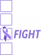 Eat Sleep Fight Repeat - Testicular Cancer DTF Transfers