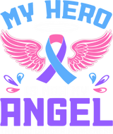 My Hero Is Now My Angel - Thyroid Cancer DTF Transfers