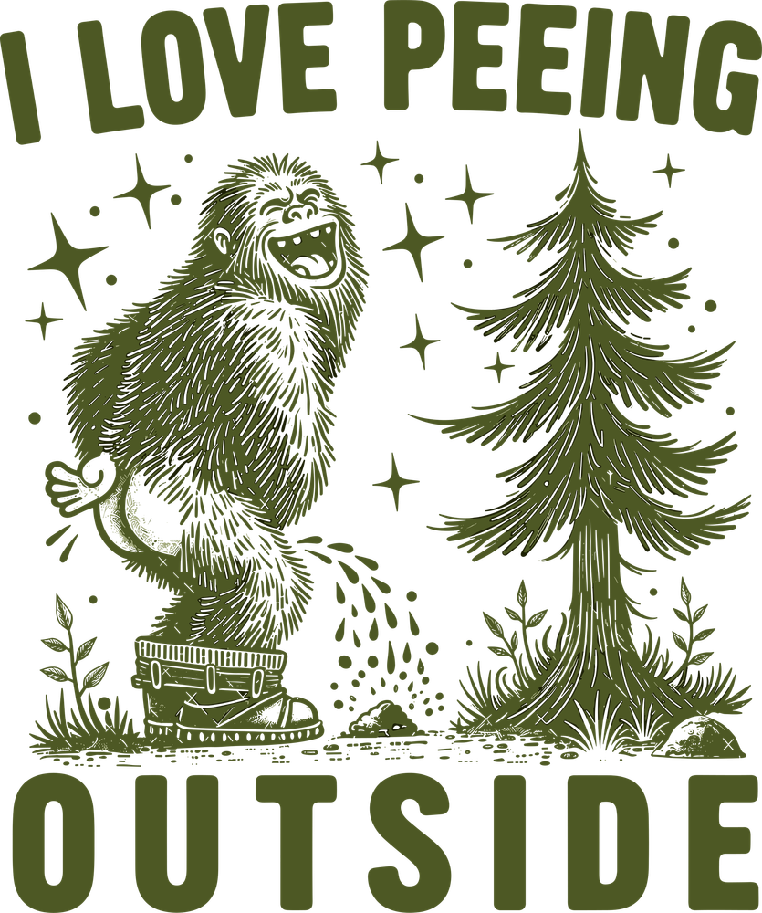 I Love Peeing Outside - Camping DTF Transfers