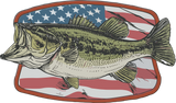 Bass, US Flag - Fishing DTF Transfers