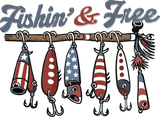 Fishing & Free - Fishing DTF Transfers