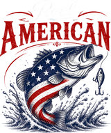 Reel American, US Flag - Fishing DTF Transfers