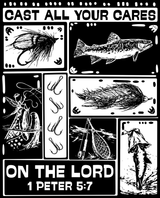 Cast All Your Cares On The Lord - Fishing DTF Transfers