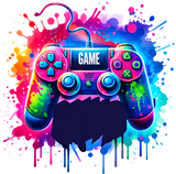 Colorful Controller - Video Games DTF Transfers