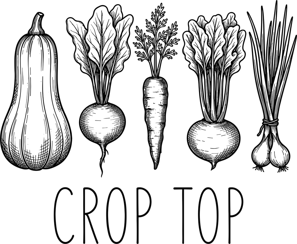 Crop Top - Gardening DTF Transfers