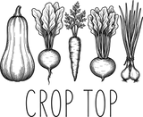 Crop Top - Gardening DTF Transfers