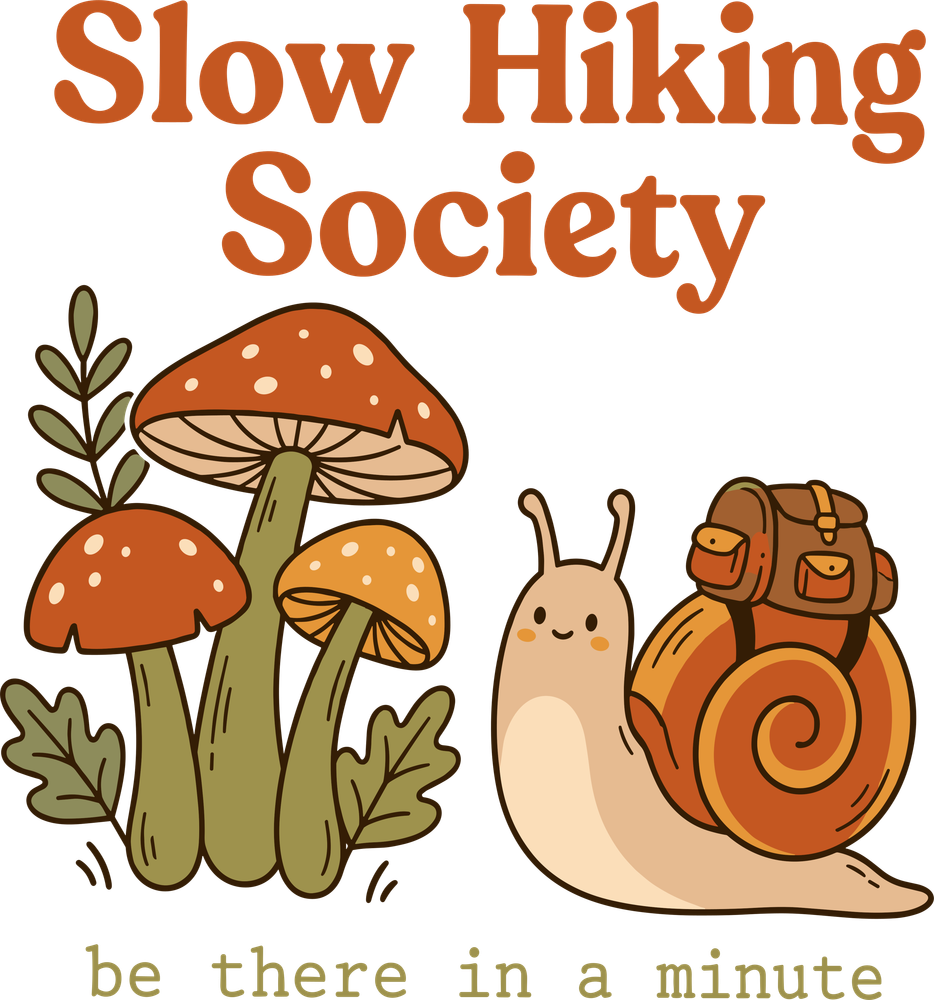 Slow Hiking Society - Hiking DTF Transfers