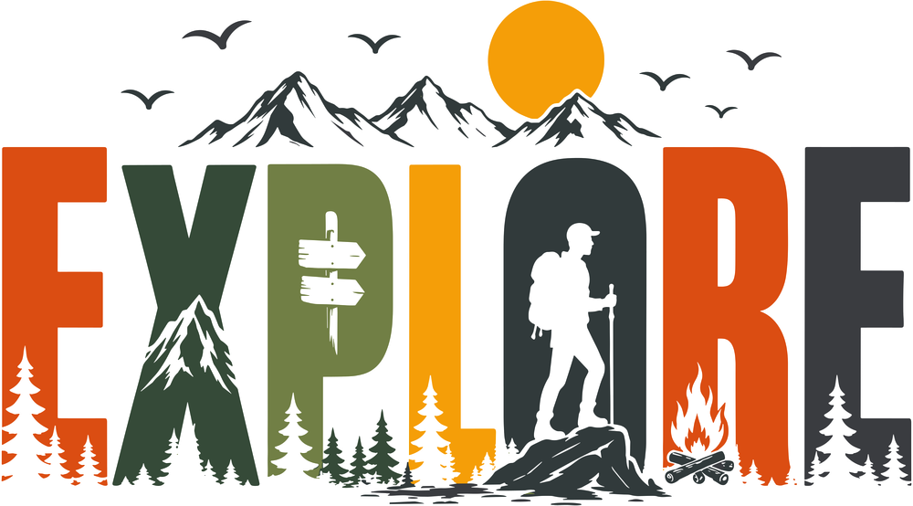 Explore - Hiking DTF Transfers