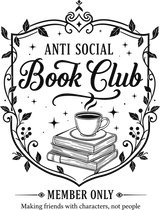 Anti Social Book Club, Member Only - Reading DTF Transfers