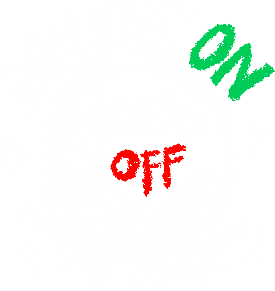 Music On World Off - Music DTF Transfers