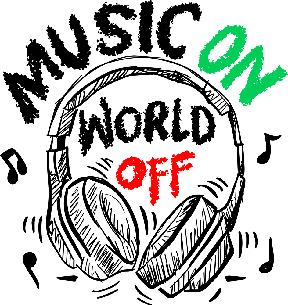 Music On World Off - Music DTF Transfers
