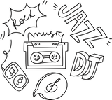 Rock Jazz DJ - Music DTF Transfers