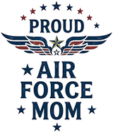 Proud Air Force Mom - Air Force DTF Transfers