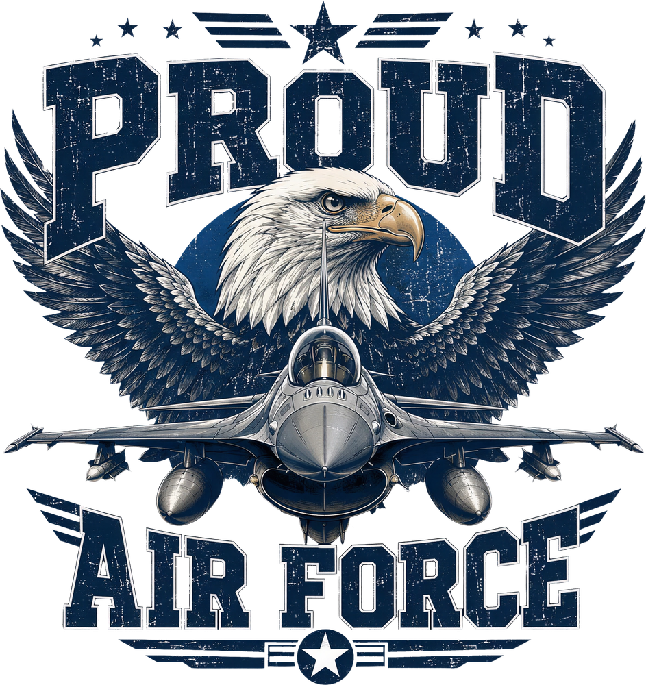 Proud Air Force - Air Force DTF Transfers