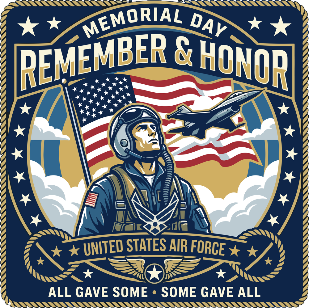 Memorial Day, Remember & Honor - Air Force DTF Transfers