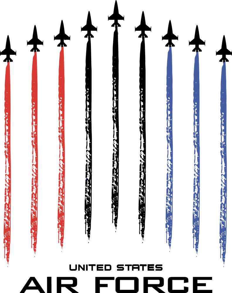 United States Air Force, Jet Trails - Air Force DTF Transfers
