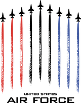 United States Air Force, Jet Trails - Air Force DTF Transfers