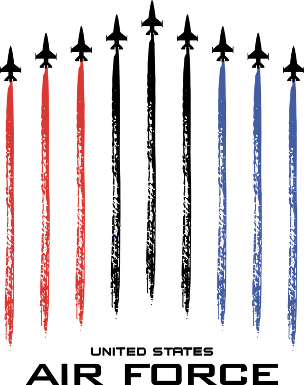 United States Air Force, Jet Trails - Air Force DTF Transfers