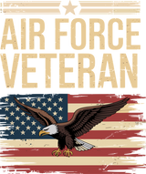 Air Force Veteran, US Flag - Air Force DTF Transfers