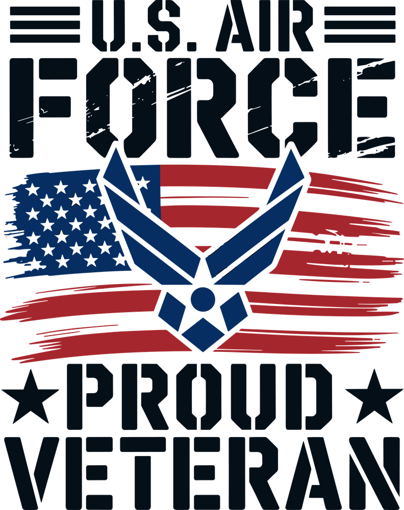 U.S. Air Force, Proud Veteran - Air Force DTF Transfers