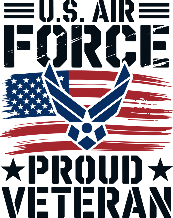 U.S. Air Force, Proud Veteran - Air Force DTF Transfers