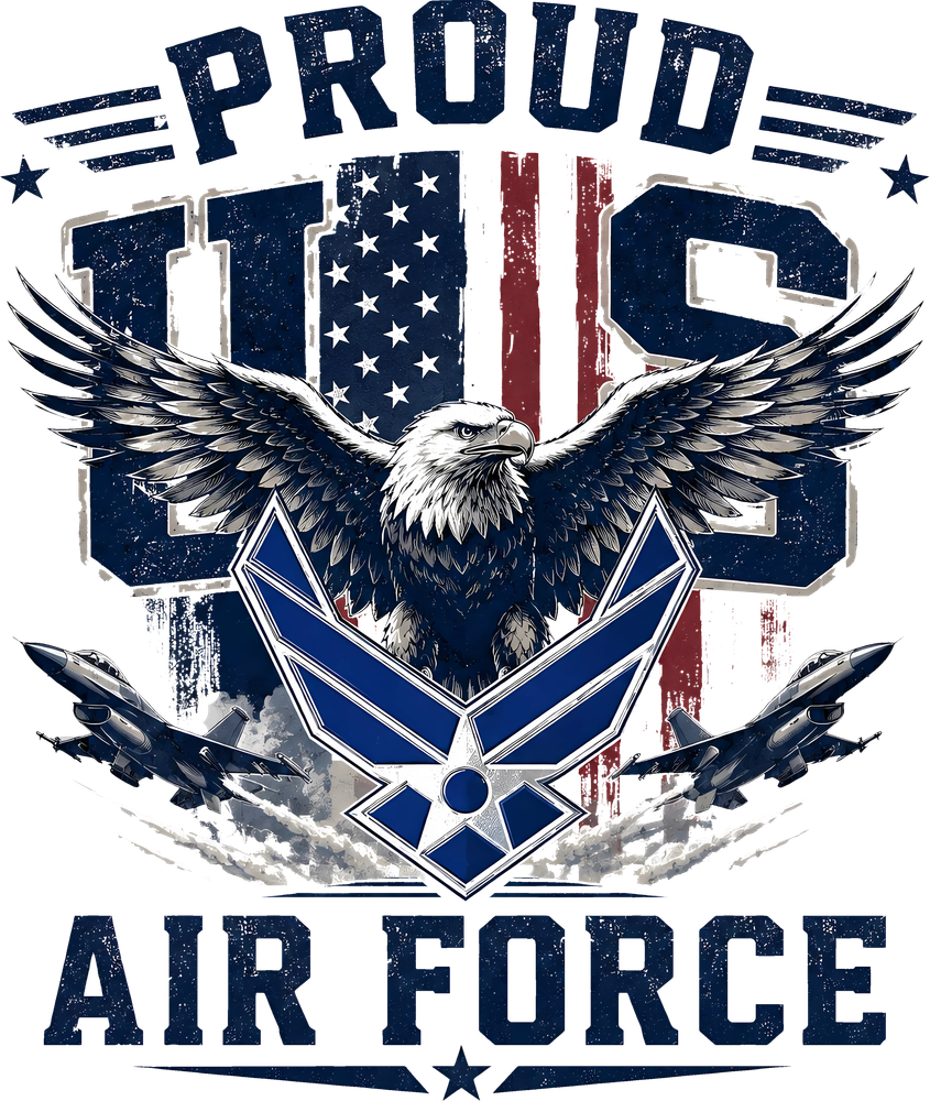Proud US Air Force - Air Force DTF Transfers