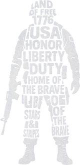 The Land of the Free and the Home of the Brave - Army DTF Transfers