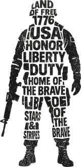 The Land of the Free and the Home of the Brave - Army DTF Transfers