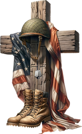 Cross - Army DTF Transfers