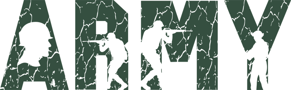 Army, Blue & Green - Army DTF Transfers