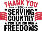 Thank You For Protecting Our Freedoms - Army DTF Transfers