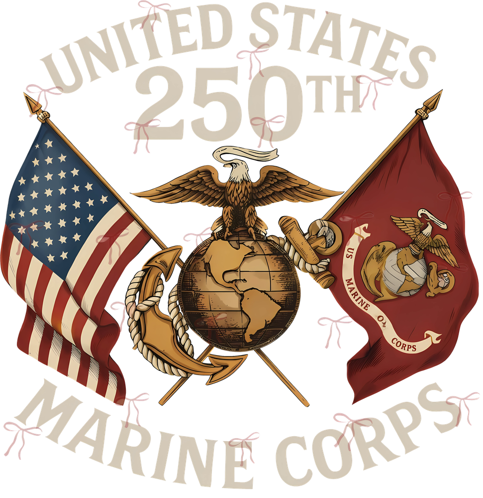 United States 250th Marine Corps - Marines DTF Transfers