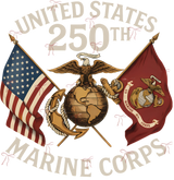 United States 250th Marine Corps - Marines DTF Transfers