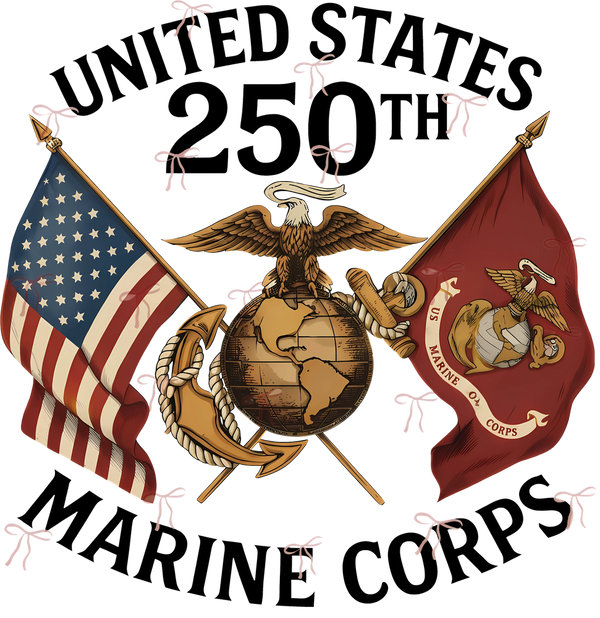 United States 250th Marine Corps - Marines DTF Transfers