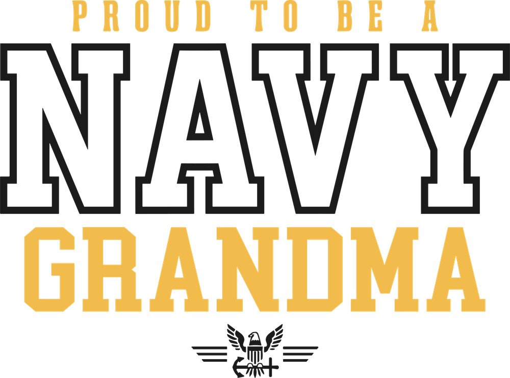 Proud To Be A Navy Grandma - Navy DTF Transfers