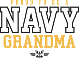 Proud To Be A Navy Grandma - Navy DTF Transfers