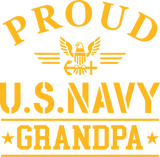Proud To Be A Navy Grandpa - Navy DTF Transfers