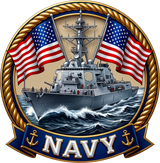 Navy, Warship - Navy DTF Transfers
