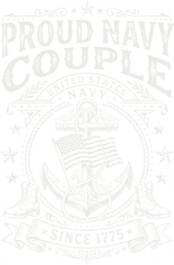Proud Navy Couple - Navy DTF Transfers