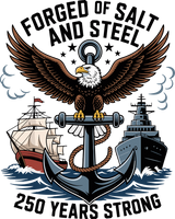 Forged Of Salt And Steel - Navy DTF Transfers