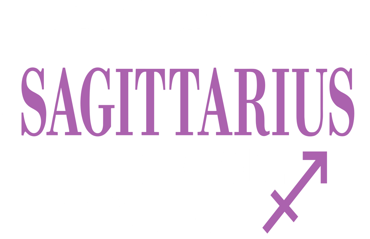 Sagittarius Qualities, Pink, Horizontal - Zodiacs & Horoscopes DTF Transfers