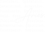 Aries Cursive B&W - Zodiacs & Horoscopes DTF Transfers