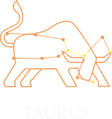 Taurus Orange Constellation - Zodiacs & Horoscopes DTF Transfers